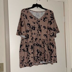 Peplum Spotted Blouse